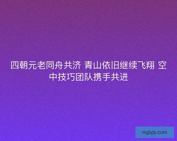四朝元老同舟共济 青山依旧继续飞翔 空中技巧团队携手共进